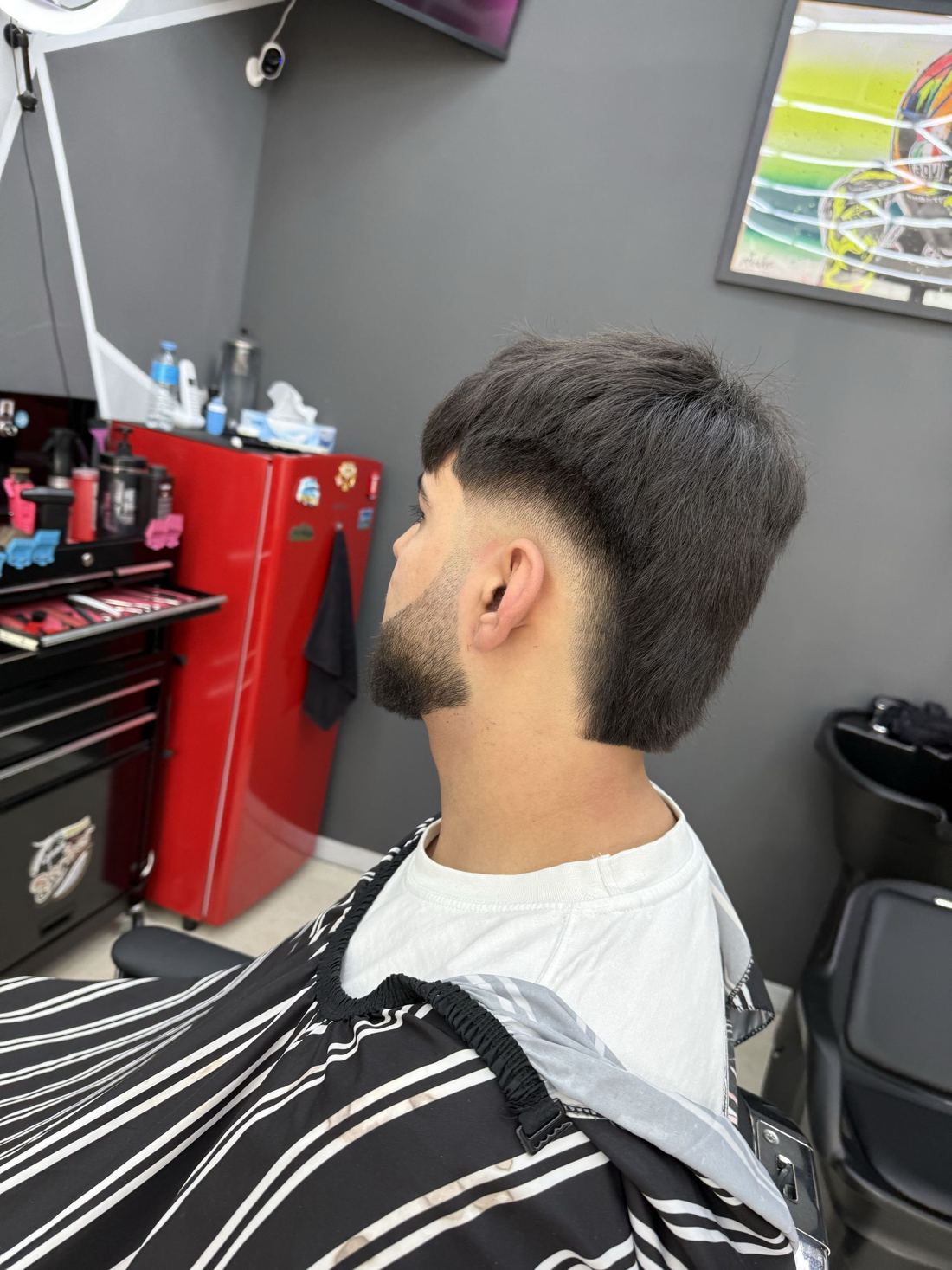 Resultado final de un burst fade con textura